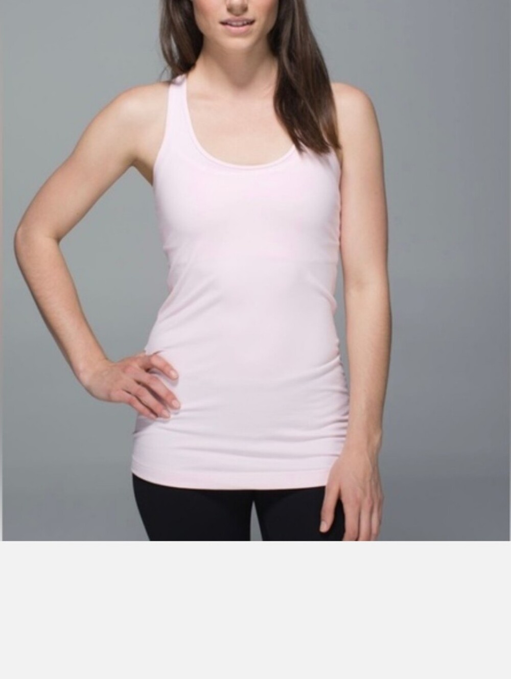 Lululemon Pink Razorback Tank Top in Light Pink Size 12